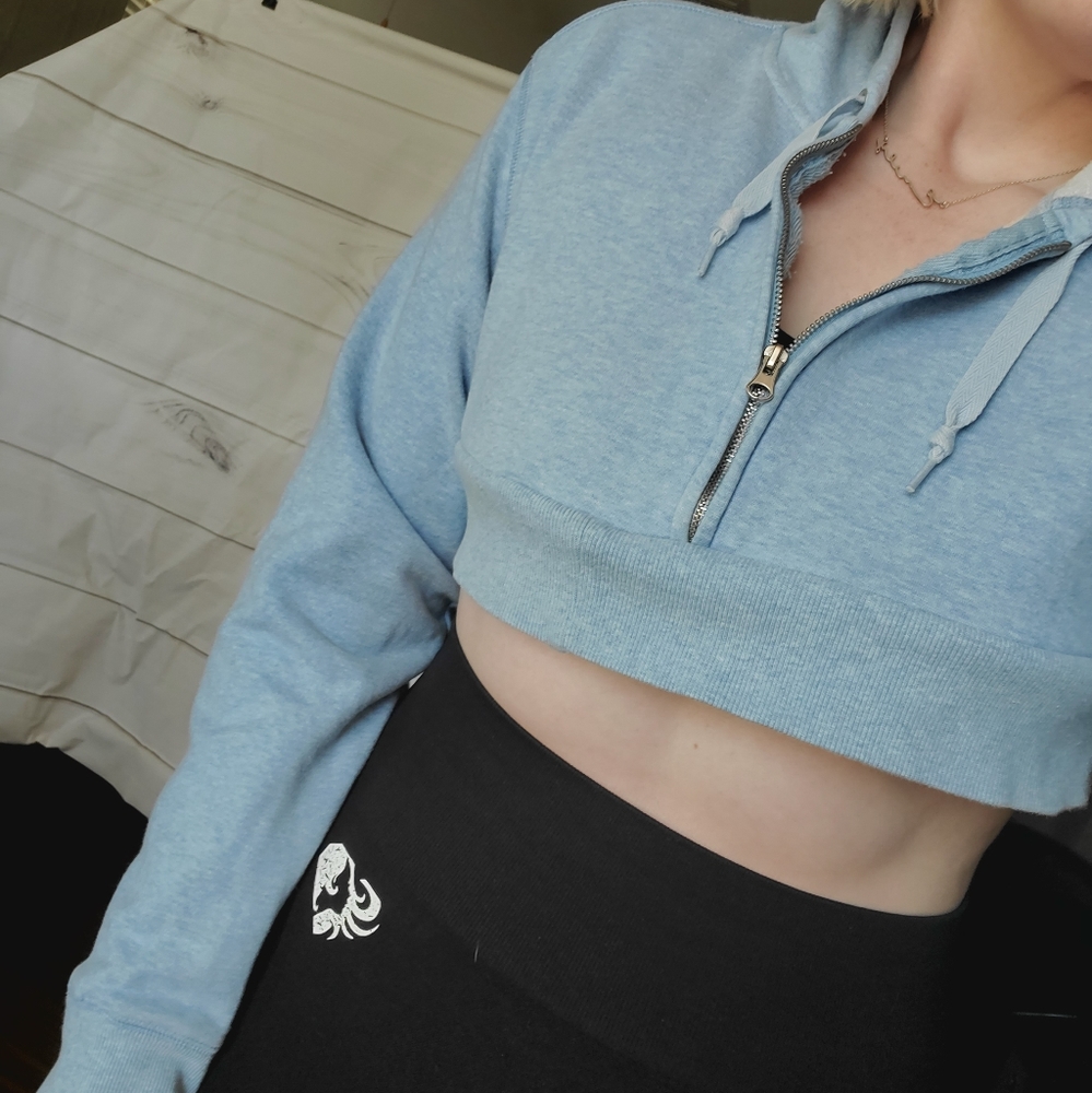 CHAMPION cropped hoodie (reworked crop)